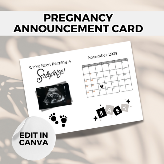 Pregnancy Announcement Card